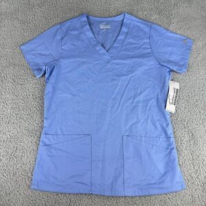 Butter Soft Original Scrub Top Light Blue Nwt‎ Womens Size Xs Xtra Small